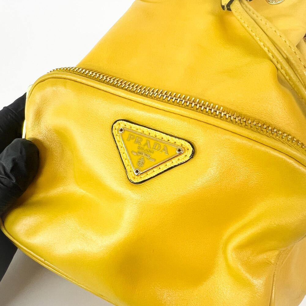 Prada Duet Drawstring Bucket Leather - Picture 9 of 13